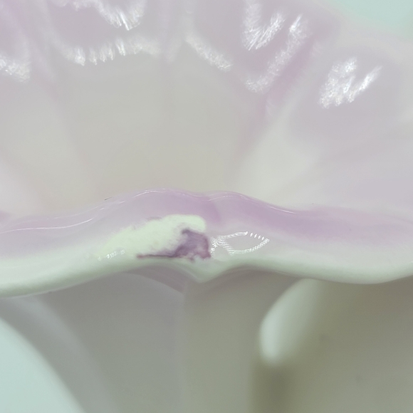 Teleflora Morning Glory Ceramic Teapot Pink Purple Floral Collectible 80s Vtg - Picture 7 of 12